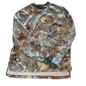 King's Outdoor World Camouflage Pullover Men's Long Sleeved Shirt Size S/REG BM